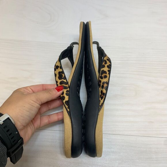 Vionic Women's Elena Calf Hair Thong Orthotic Sandals Size 9 - Picture 3 of 9